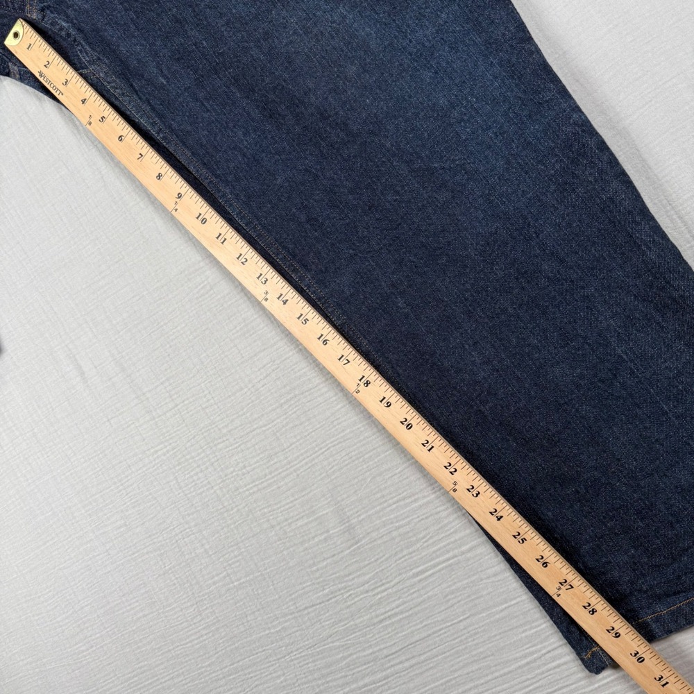 Duluth Trading Co Flex Ballroom Jeans Mens 46x30 Dark Wash Blue Stretch Denim - Picture 5 of 8
